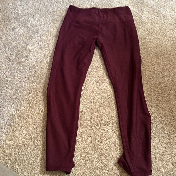 Varley Pants - Varley leggings, maroon